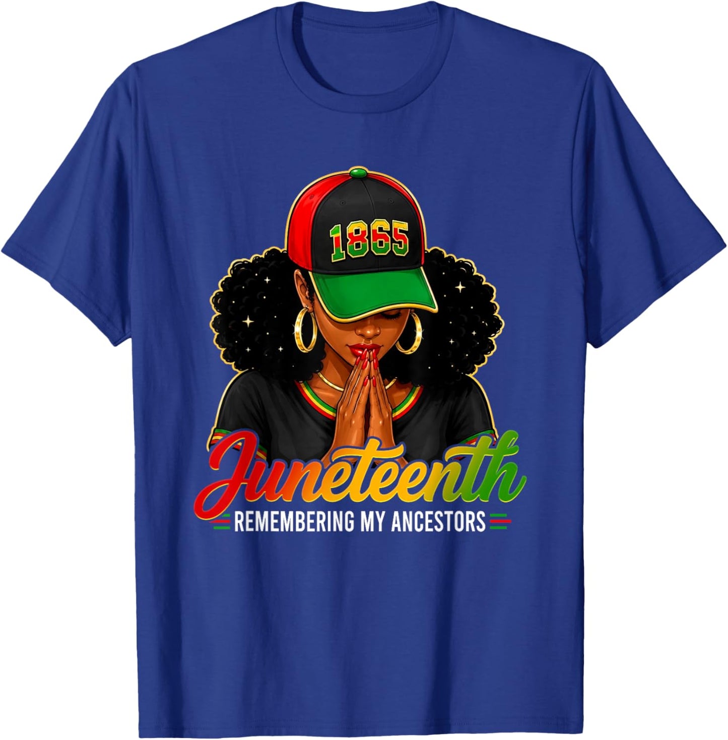 Remembering My Ancestors Juneteenth Black African Women T-Shirt - T-Shirt | Royal