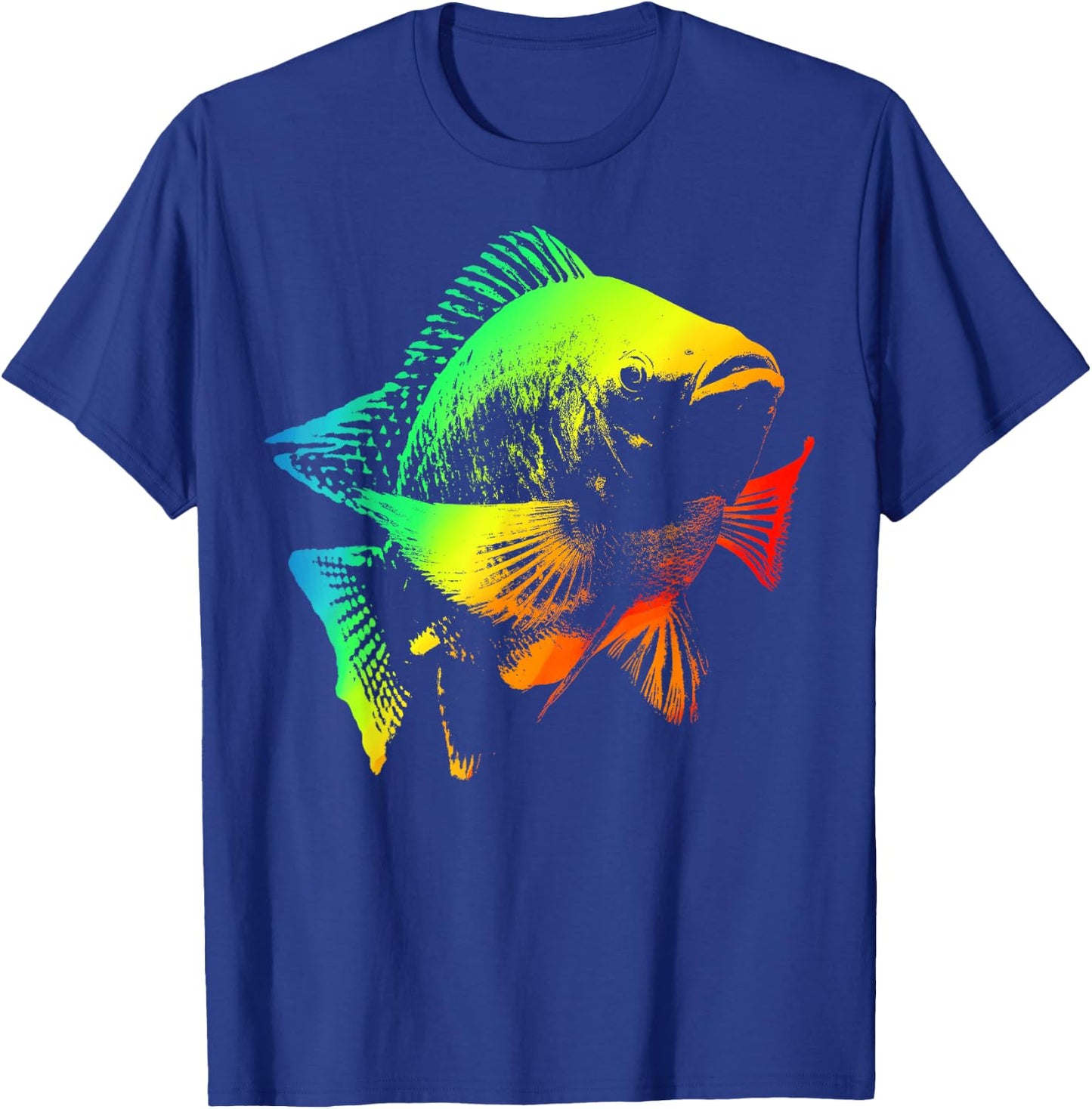 TILAPIA Colorful Rainbow Retro T-Shirt - T-Shirt | Royal