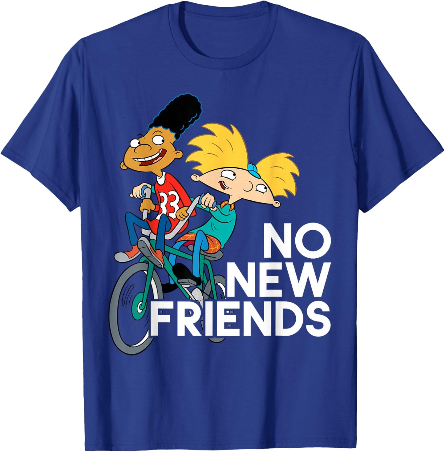 Nickelodeon Hey Arnold! No New Friends T-Shirt - T-Shirt | Royal