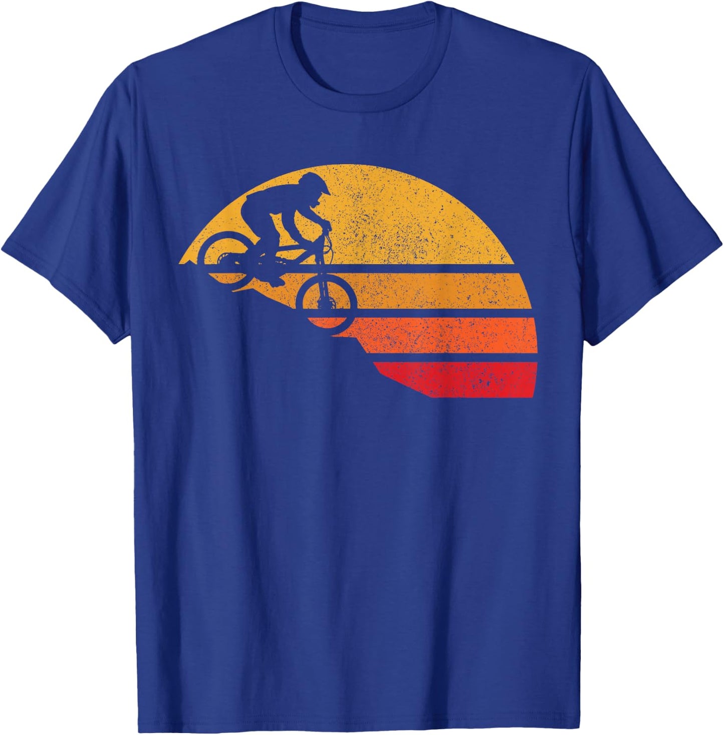 Mountain Bike Vintage MTB Downhill Biking Cycling Biker Gift T-Shirt - T-Shirt | Royal