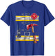 Firefighter Costume Fireman Axe Badge Radio Halloween T-Shirt - T-Shirt | Royal