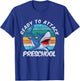 Fun Ready To Attack PreSchool Shark Gift First Day of Pre-K T-Shirt - T-Shirt | Royal