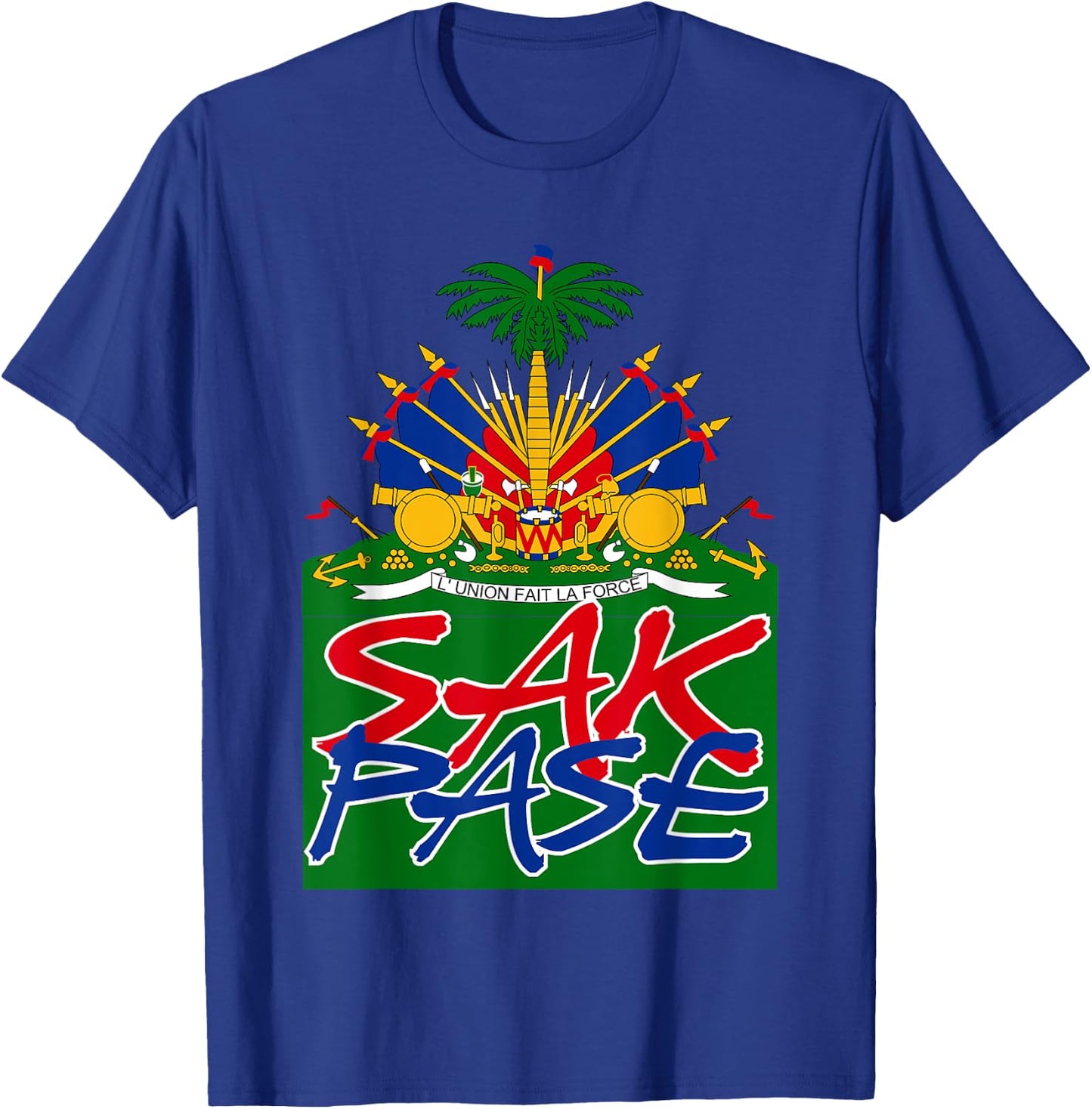Sak Pase | Cute Haitian Creole Pride Gift T-Shirt - T-Shirt | Royal