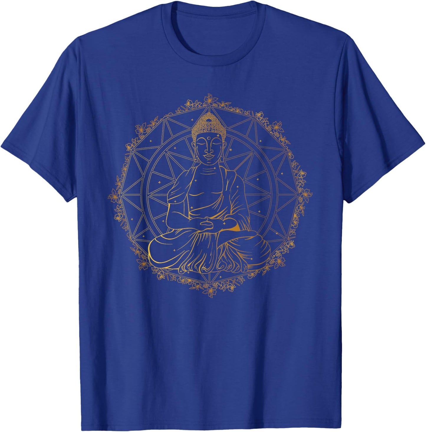 Buddha Meditation Mandala Art Yoga Buddhist T-Shirt - T-Shirt | Royal