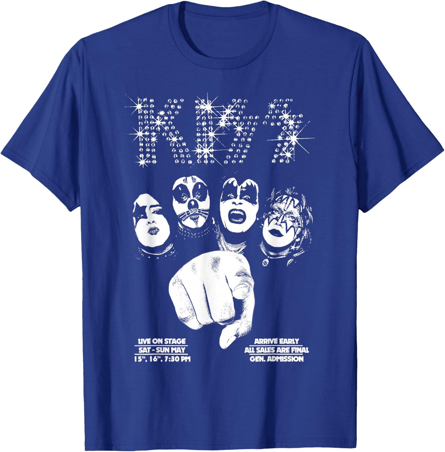 KISS - We Want You T-Shirt - T-Shirt | Royal