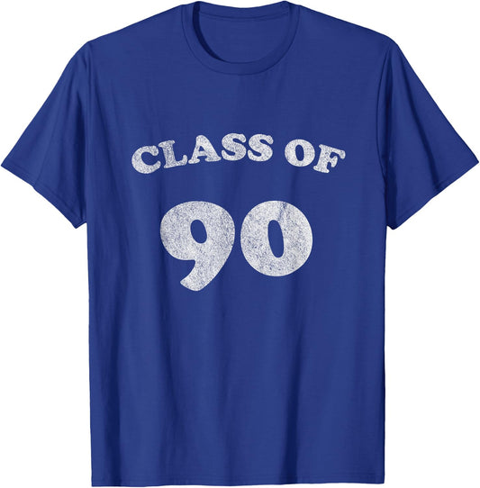 1990 Retro Class of 90 T-Shirt - T-Shirt | Royal