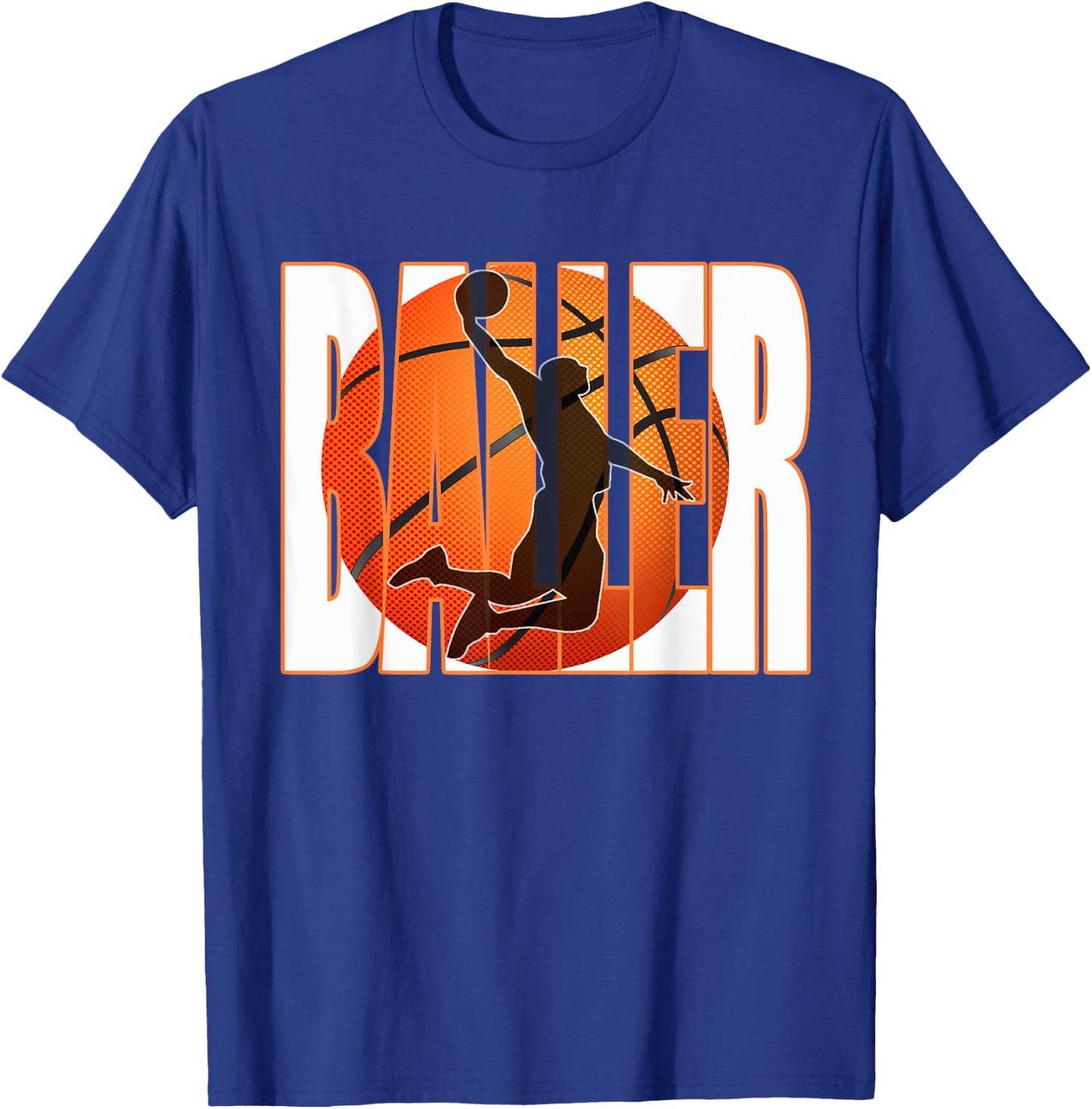 Men's Basketball Baller Shirt for Boys Or Teens T-Shirt - T-Shirt | Royal