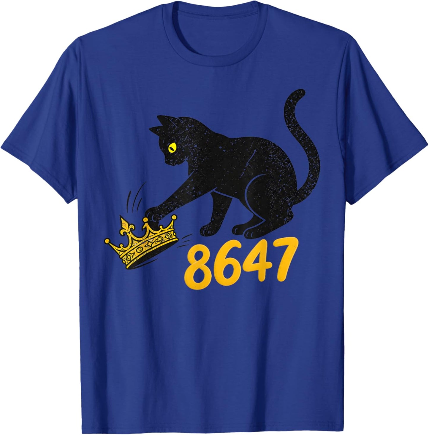 Retro Vintage 8647 Cat T-Shirt - T-Shirt | Royal