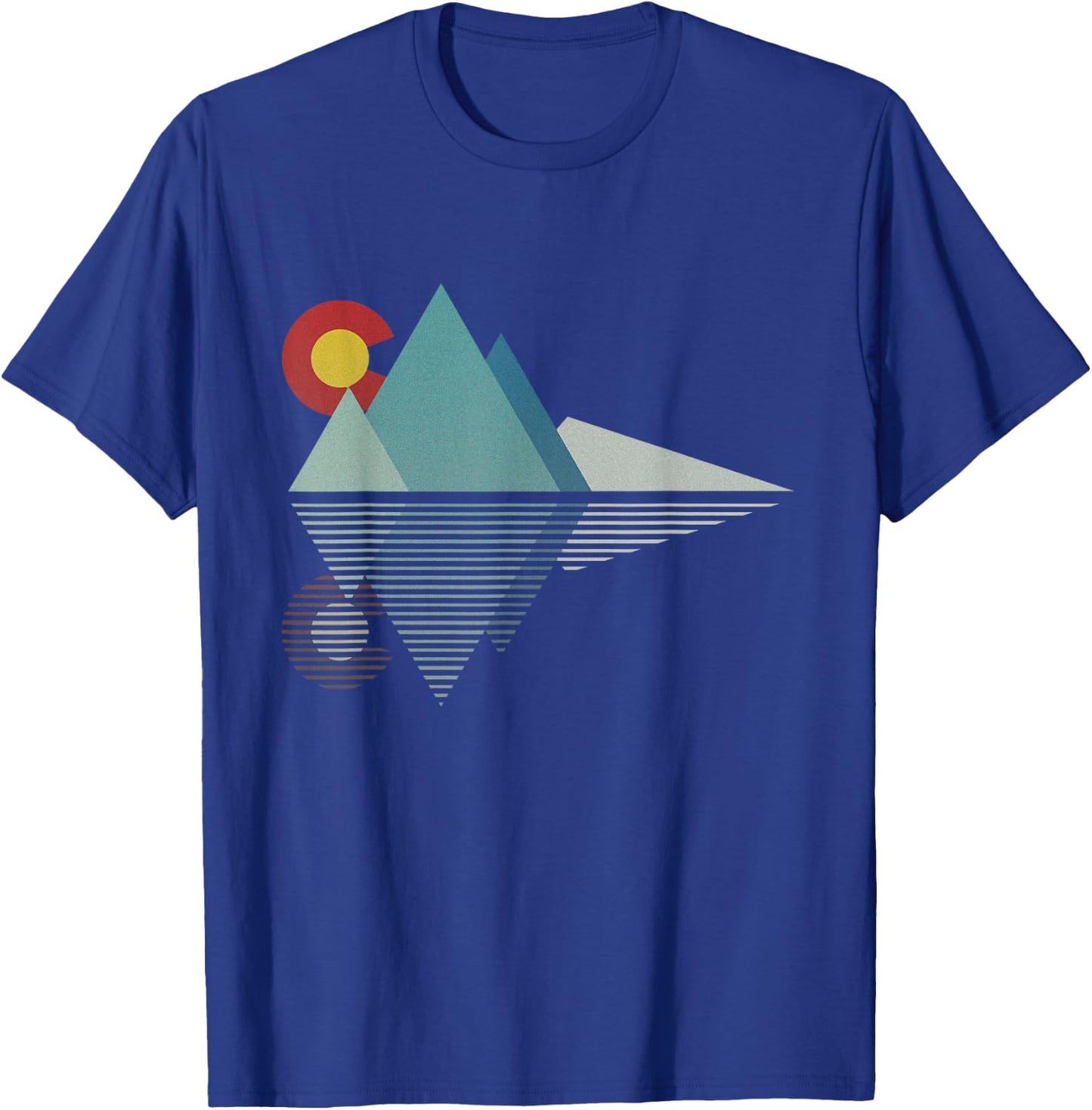 Colorado Flag Mountain T-Shirt - T-Shirt | Royal