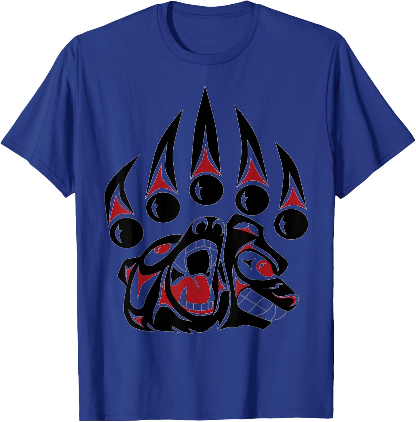 Native American Bear Claw T Shirt T-Shirt - T-Shirt | Royal