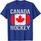 Canada Hockey, Canadian Flag T-Shirt - T-Shirt | Royal