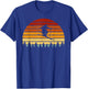 Vintage Sunset Skiing Gift Skiers T-Shirt - T-Shirt | Royal