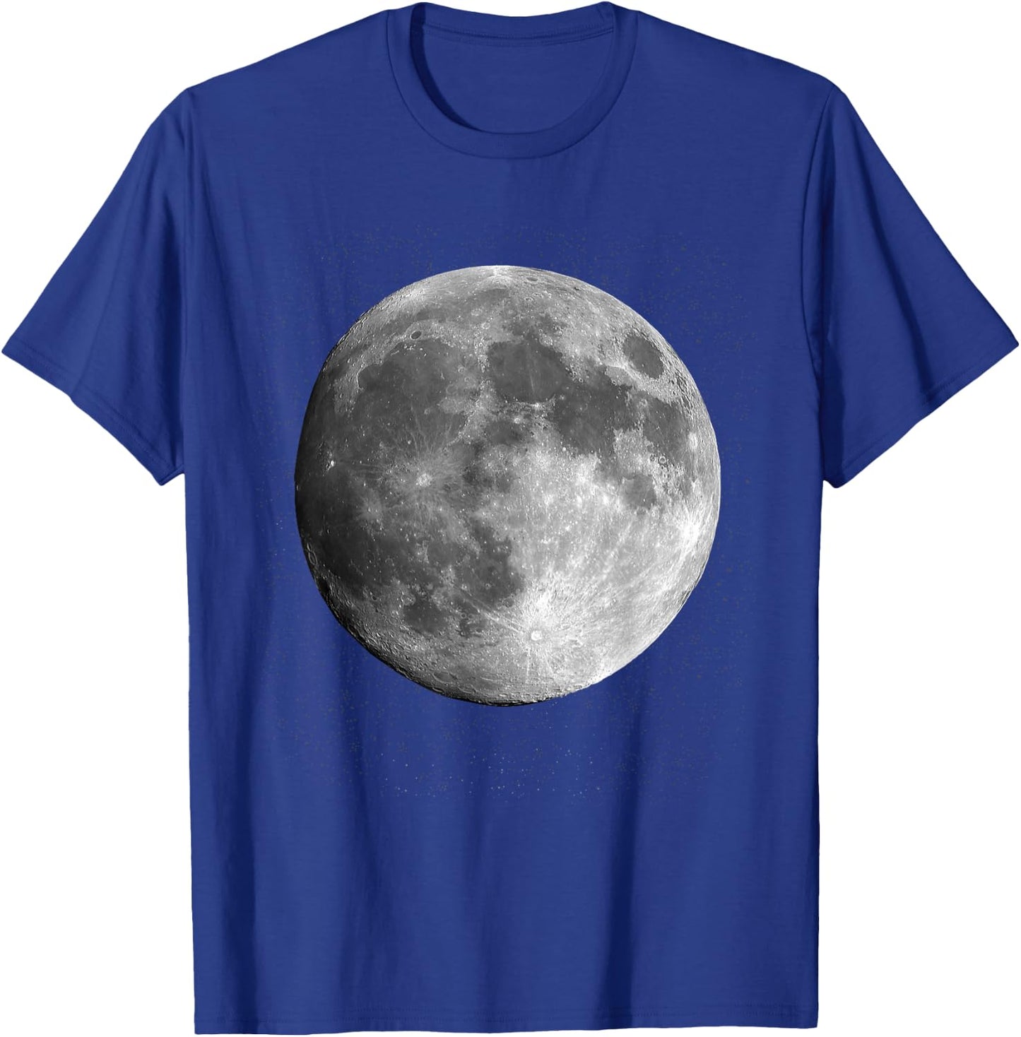 Full Moon Luna Astronomy Space Galaxy Stars T-Shirt - T-Shirt | Royal