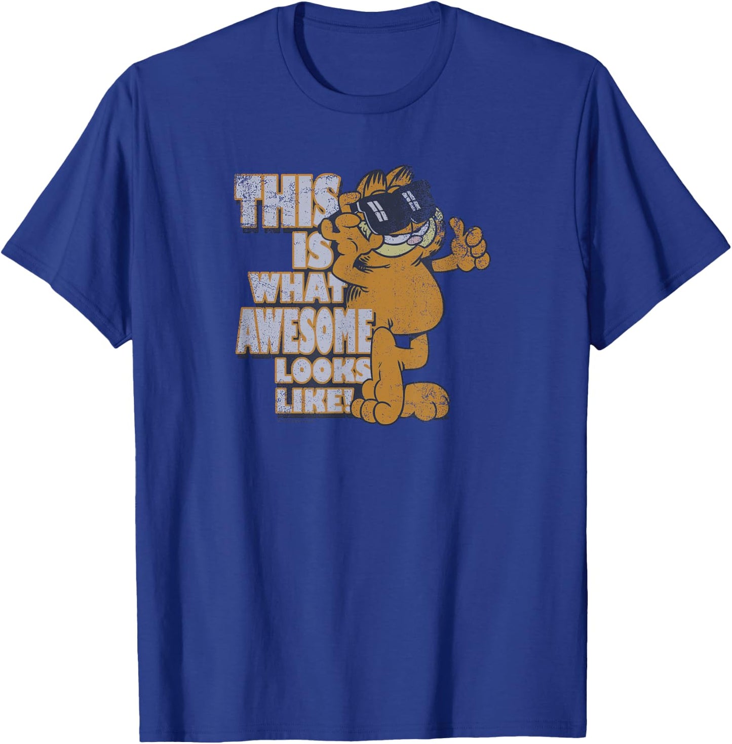 Garfield Awesome T-Shirt - T-Shirt | Royal