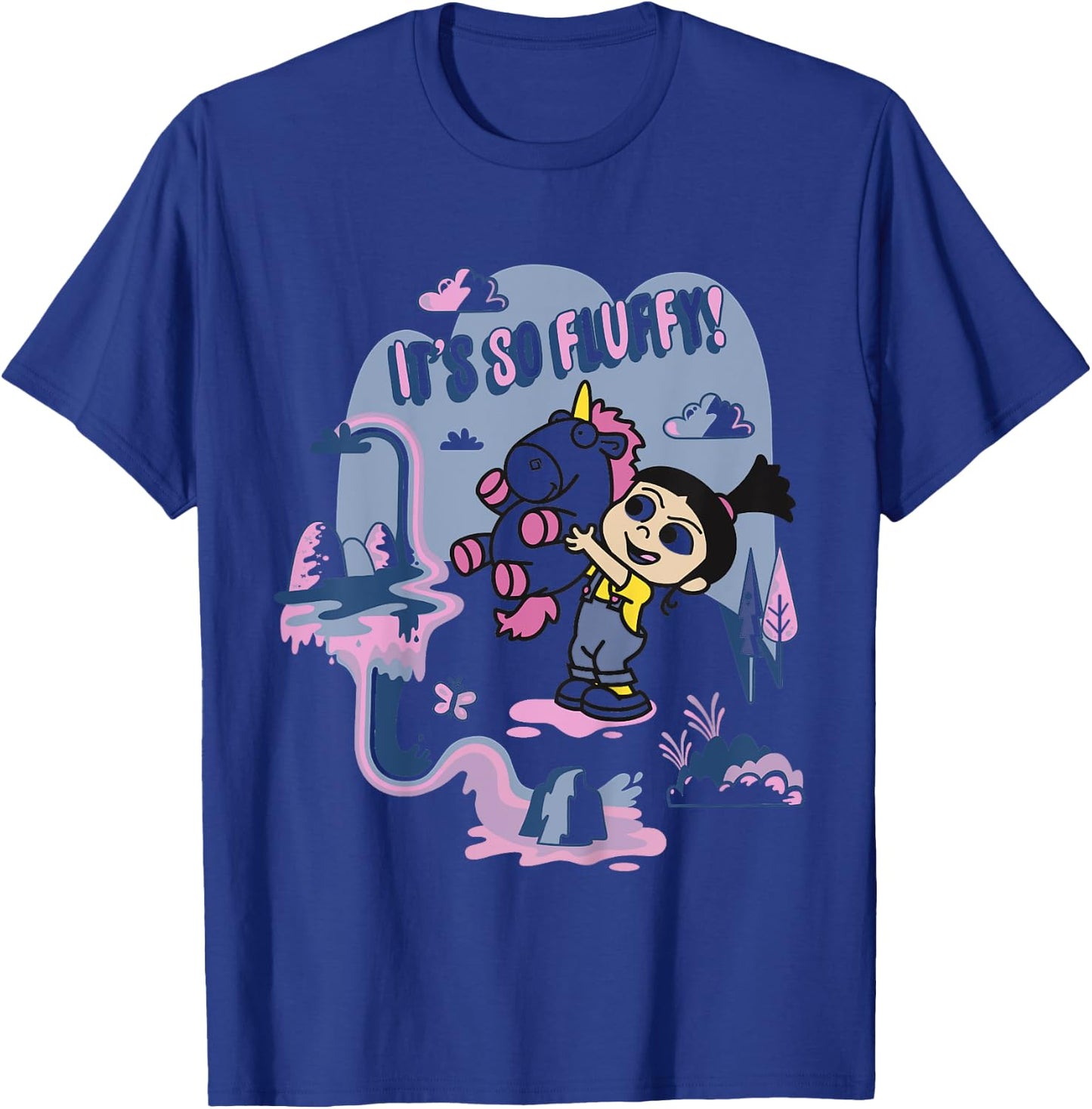 Kids Despicable Me Minions Agnes Fluffy Unicorn Graphic T-Shirt - T-Shirt | Royal