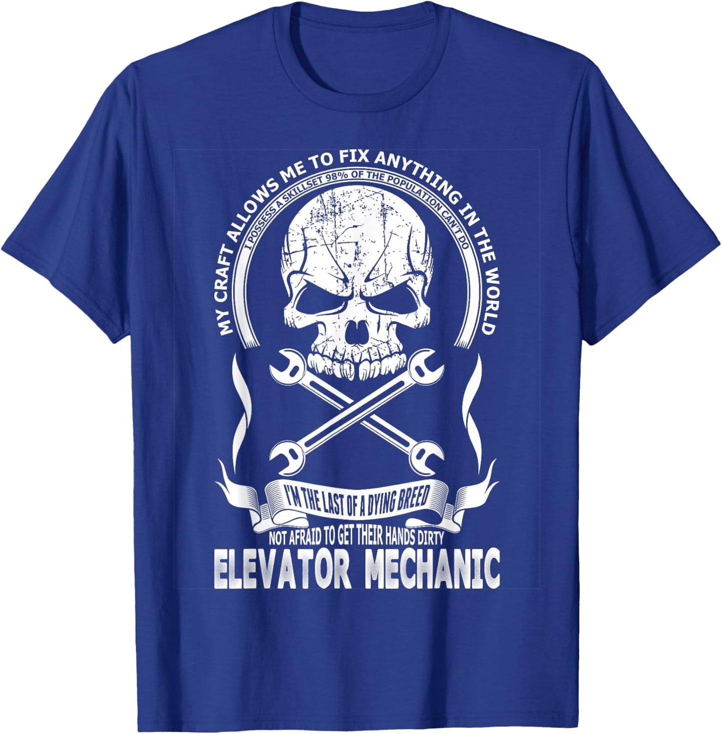 Elevator Mechanic T-Shirt - T-Shirt | Royal