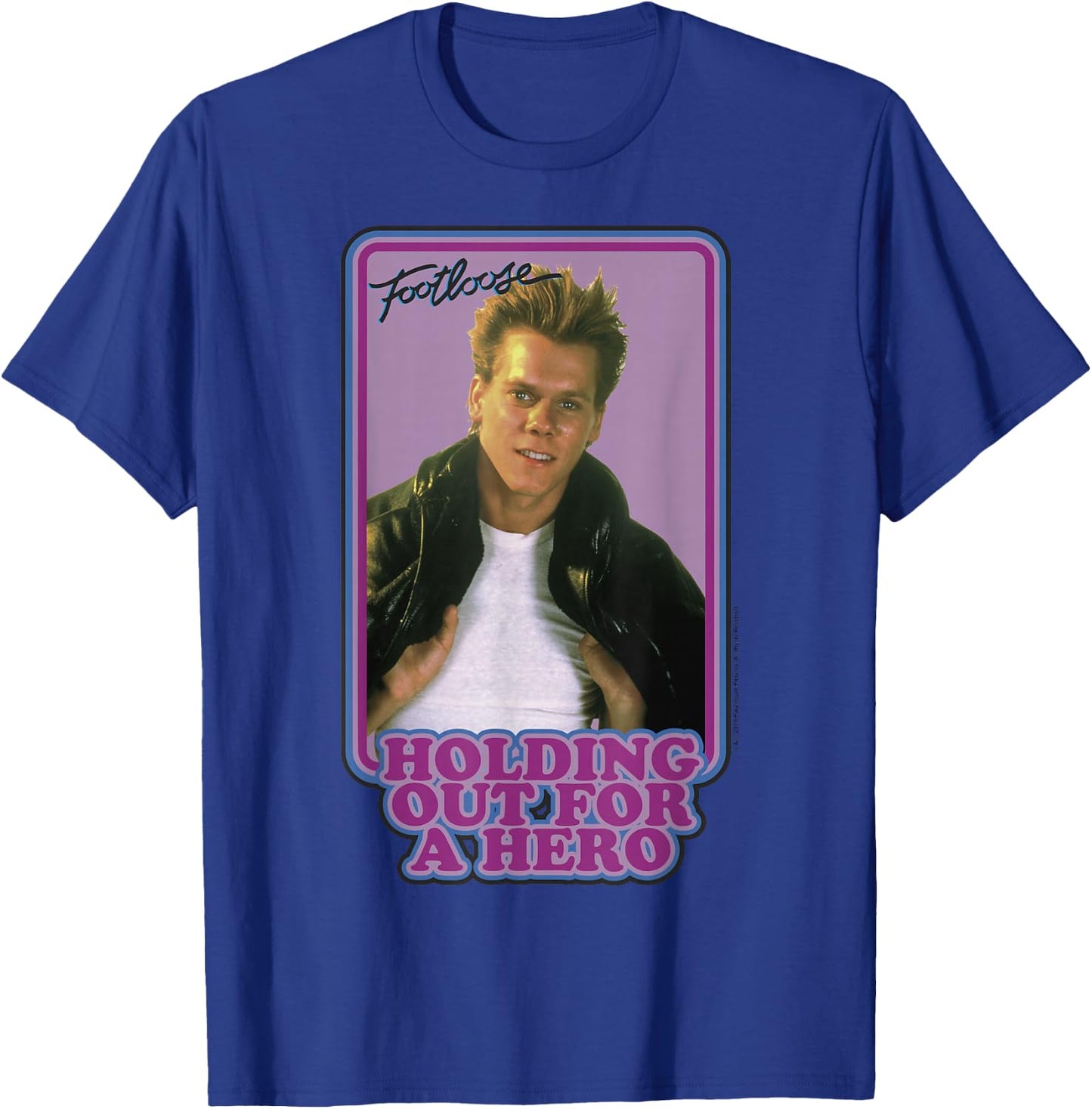 Footloose Ren McCormack Holding Out For A Hero Portrait T-Shirt - T-Shirt | Royal