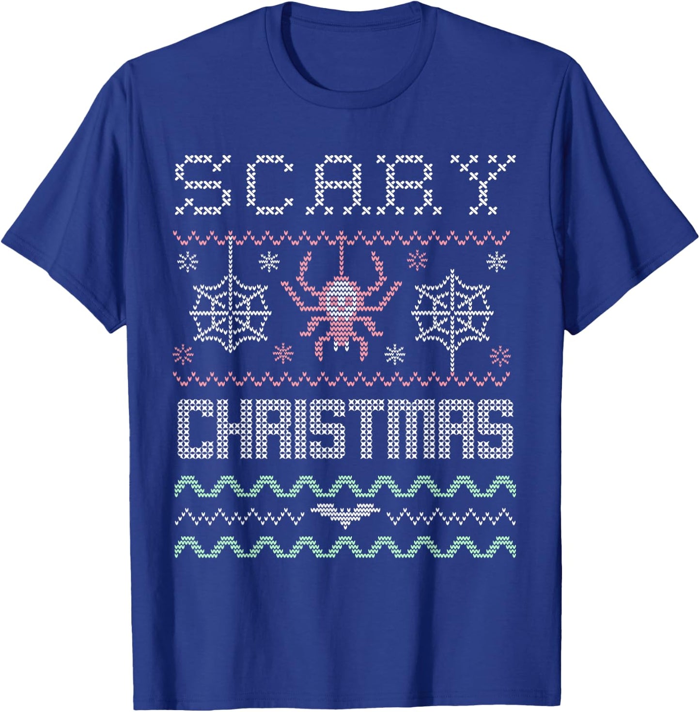 Creepy Scary Xmas - Pastel Goth Ugly Christmas T-Shirt - T-Shirt | Royal