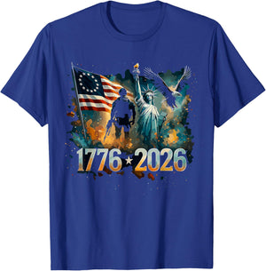 We The People 250 Years of Freedom 1776-2026 250th Birthday T-Shirt - T-Shirt | Royal