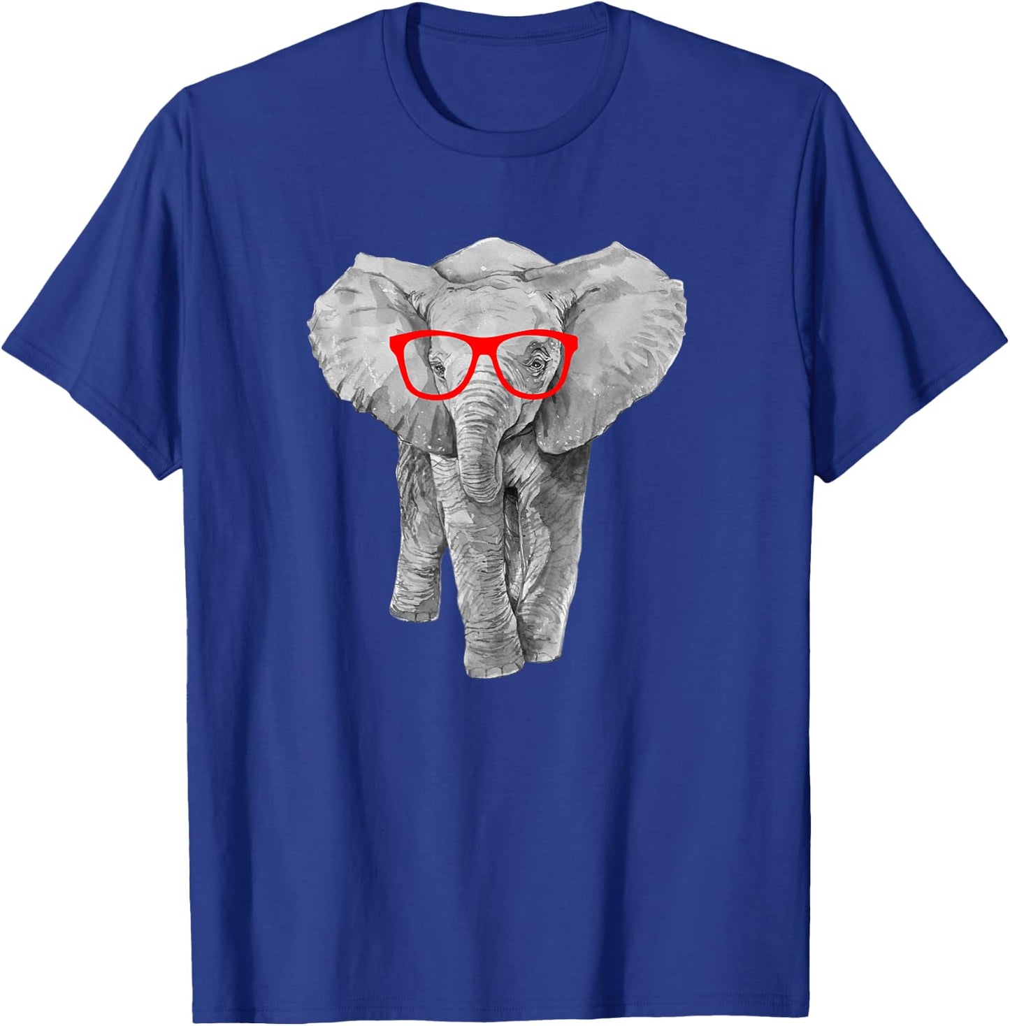 Hipster Baby Elephant in Red Glasses Shirt T-Shirt - T-Shirt | Royal