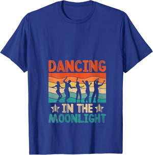 Dancing In The Moonlight Vintage 70’s Dancing Retro Dance V-Neck T-Shirt - T-Shirt | Royal