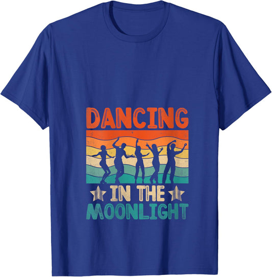 Dancing In The Moonlight Vintage 70’s Dancing Retro Dance V-Neck T-Shirt - T-Shirt | Royal