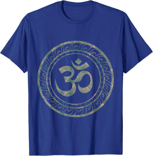 Om Ohm Aum Symbol Spiritual Yoga T-Shirt - T-Shirt | Royal