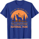 Yellowstone National Park T shirt US Wolf Vintage Men Women T-Shirt - T-Shirt | Royal