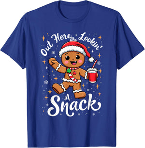 out here looking like a snack christmas funny BouJee Xmas T-Shirt - T-Shirt | Royal