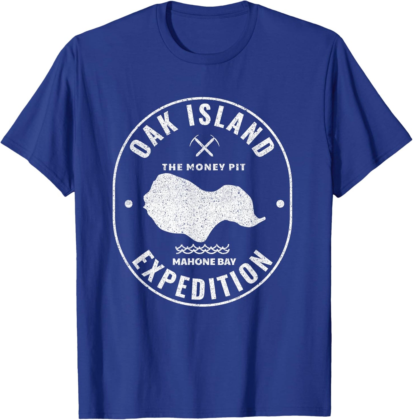 Oak Island Expedition Treasure Hunt Retro Mystery Gift T-Shirt - T-Shirt | Royal