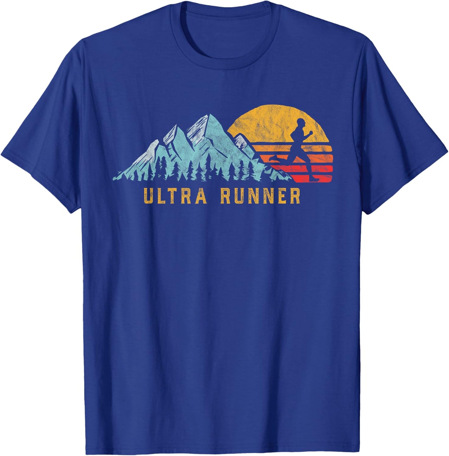 Ultra Runner Retro Style Vintage UltraMarathon T-Shirt - T-Shirt | Royal