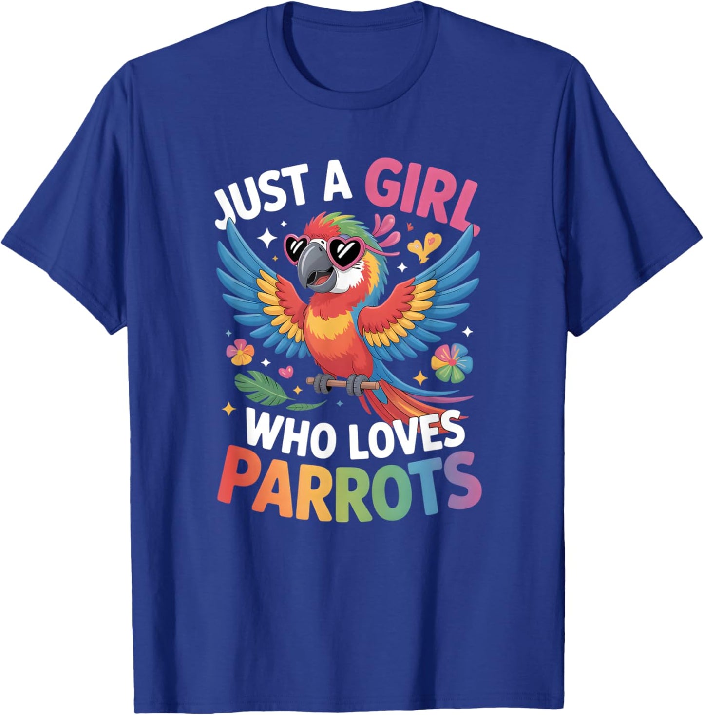 Girls Parrot T-Shirt - T-Shirt | Royal