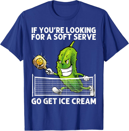 Pickleball Art Women Grandpa Gag Pickle Ball Player T-Shirt - T-Shirt | Royal