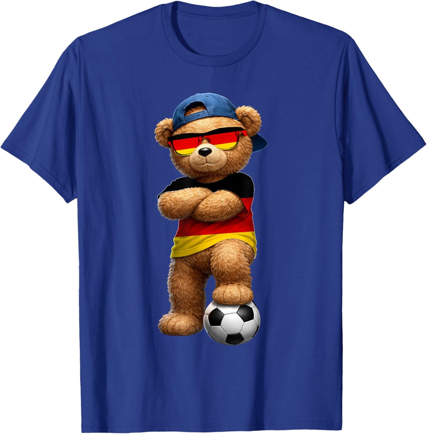 German Flag Teddy Player Sports Outfit for Germany T-Shirt - T-Shirt | Royal