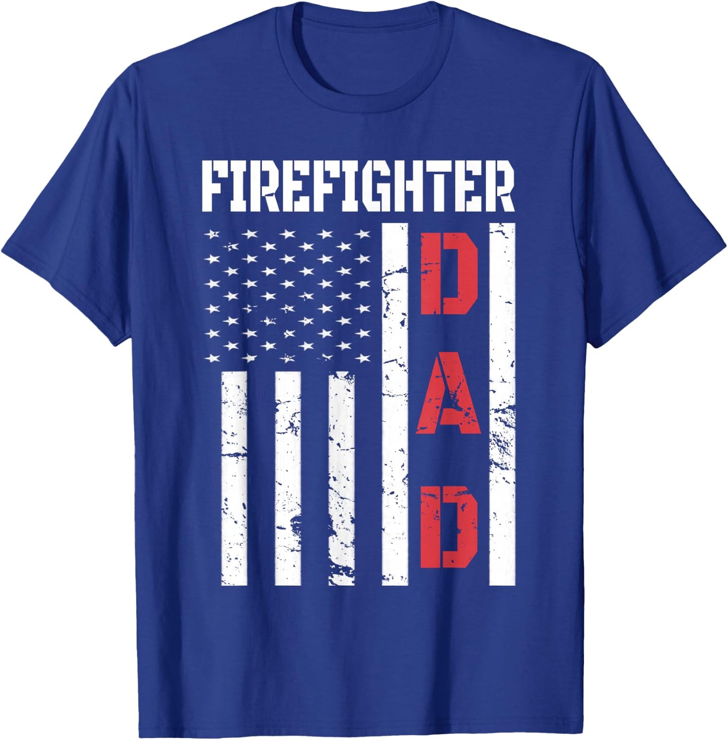 Firefighter flag shirt Fathers Day 2018 Dad Gifts T-Shirt - T-Shirt | Royal