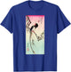 Japanese Art Hiroshige Woodblock Art Classic Print Retro T-Shirt - T-Shirt | Royal