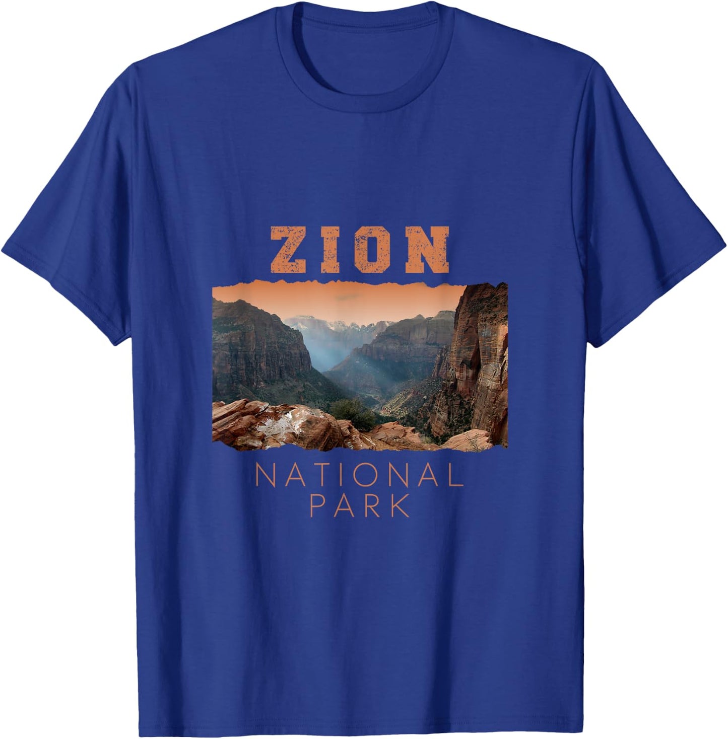 Zion Canyon National Park Utah in United States T-Shirt - T-Shirt | Royal