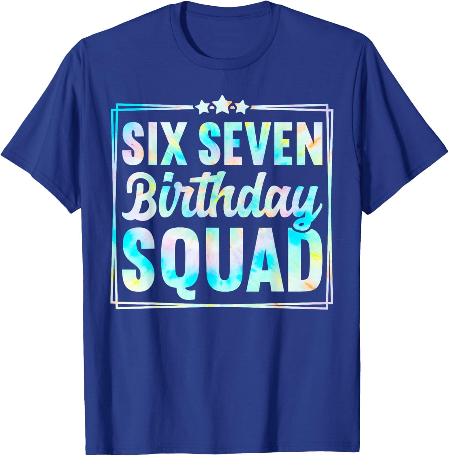 67 Birthday Squad Funny Six Seven Meme Kids Birthday Party T-Shirt - T-Shirt | Royal