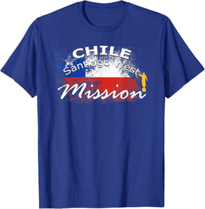 Chile Santiago West Mormon LDS Mission Missionary Gift T-Shirt - T-Shirt | Royal