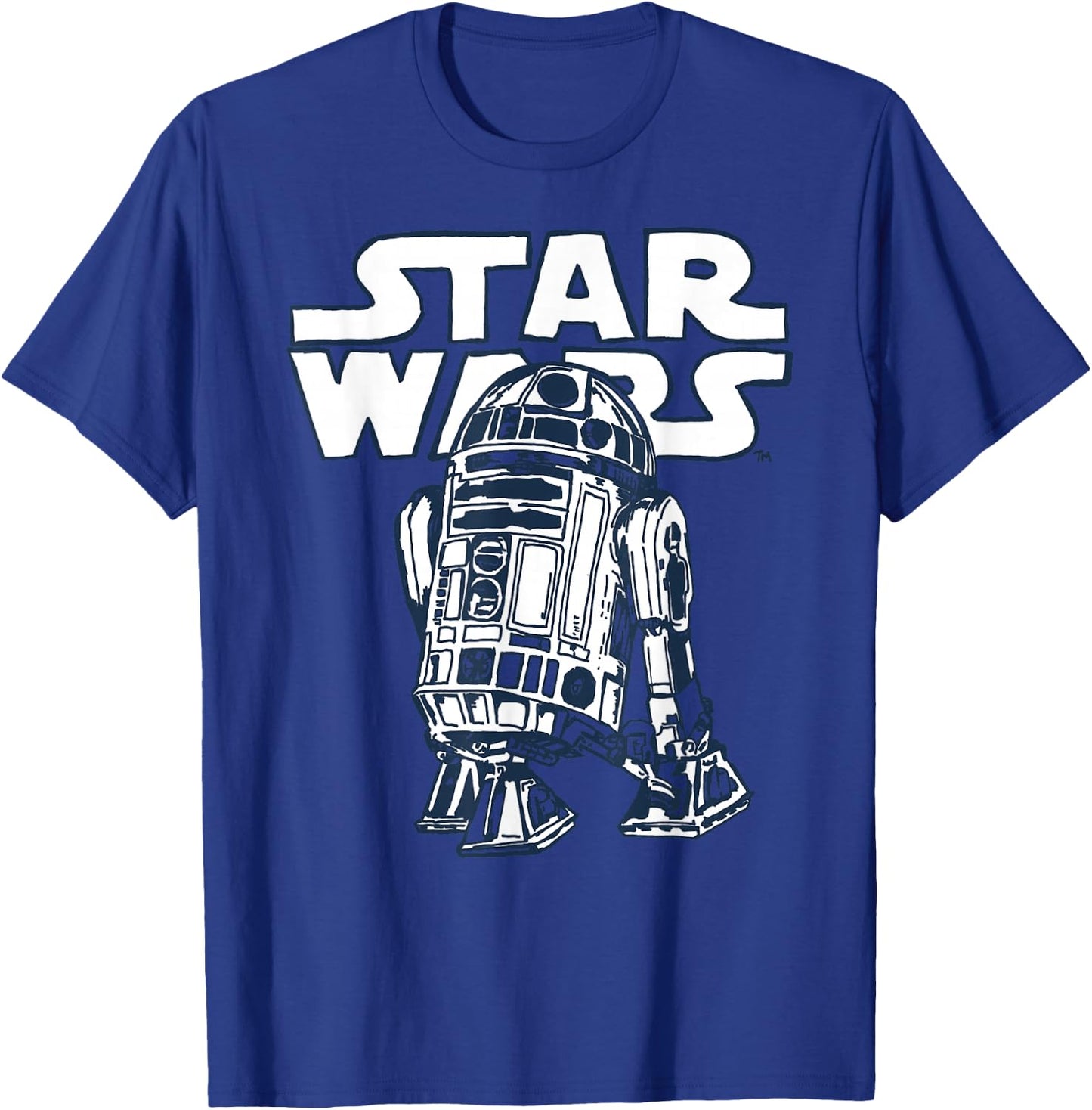 Star Wars R2-D2 Vintage Style Graphic C1 T-Shirt - T-Shirt | Royal