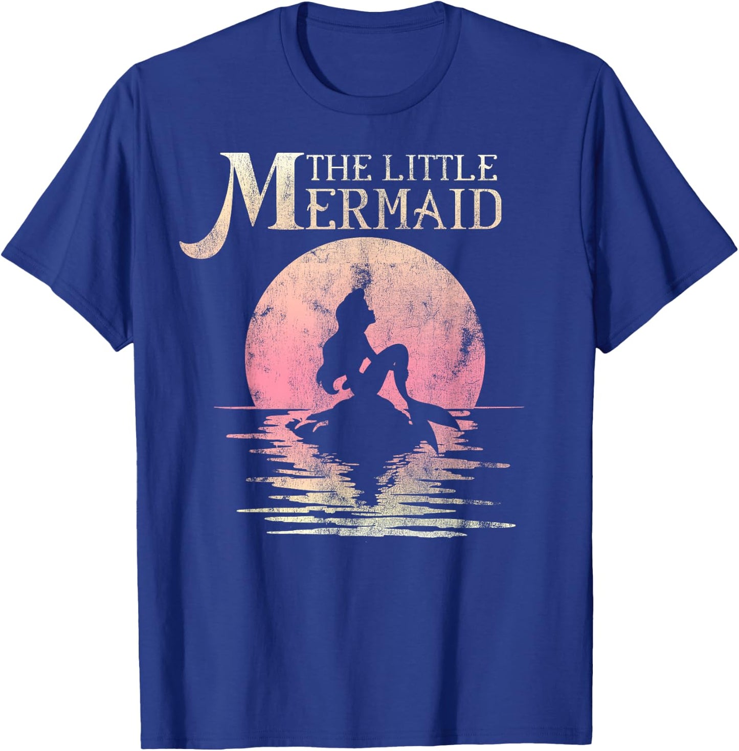 Disney The Little Mermaid Ariel Rock Moon Silhouette T-Shirt - T-Shirt | Royal