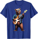 Retro Bear Playing Bass Guitar Bassist Guitarist Music Lover T-Shirt - T-Shirt | Royal