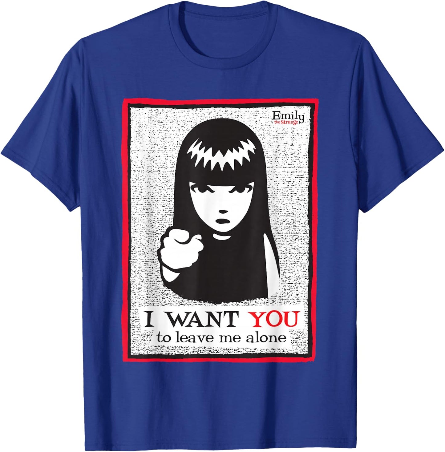 Emily The Strange I want You To Leave Me Alone T-Shirt - T-Shirt | Royal