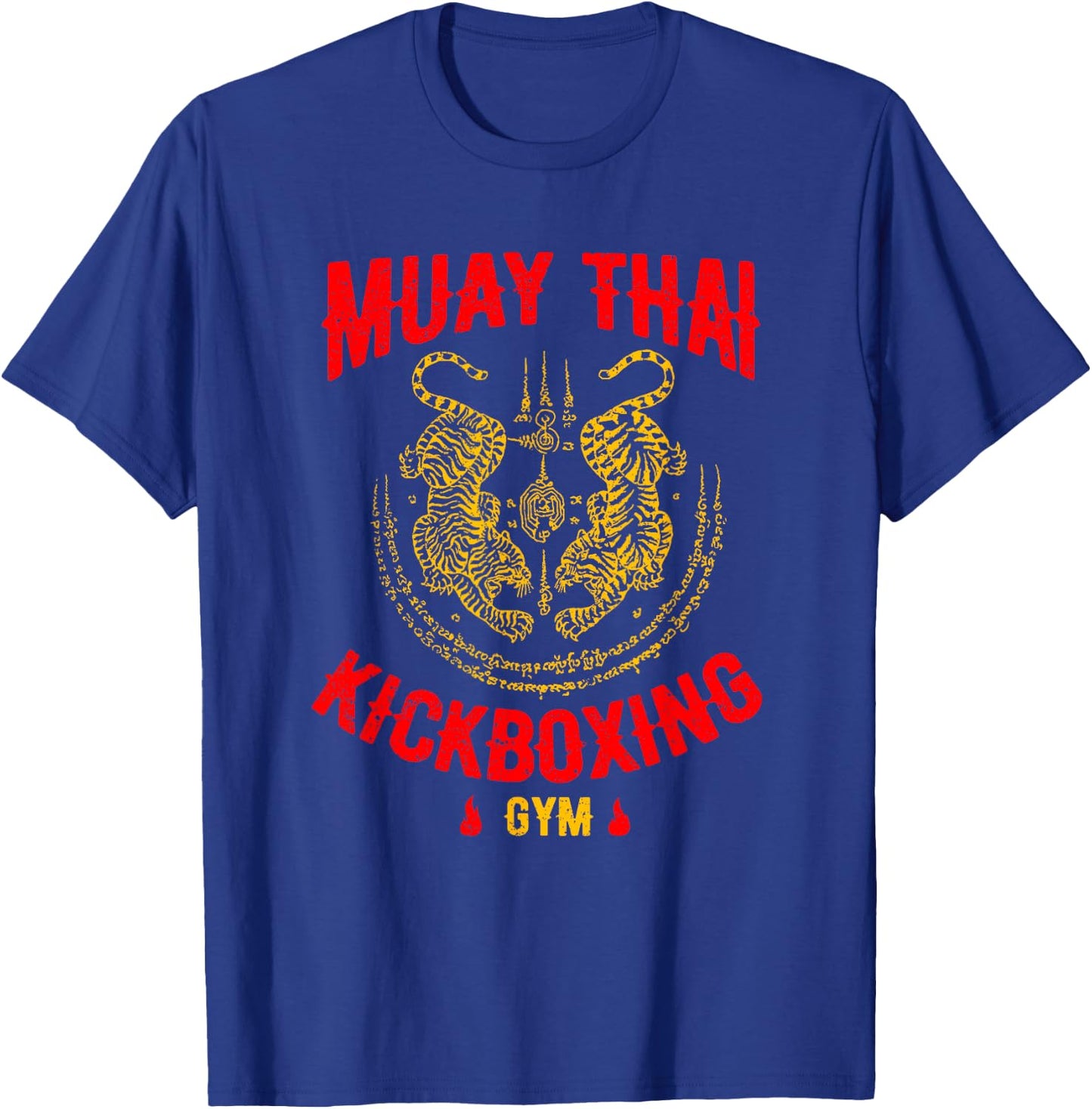 Tiger Muay Thai Kickboxing Gym MMA Training Gift T-Shirt - T-Shirt | Royal