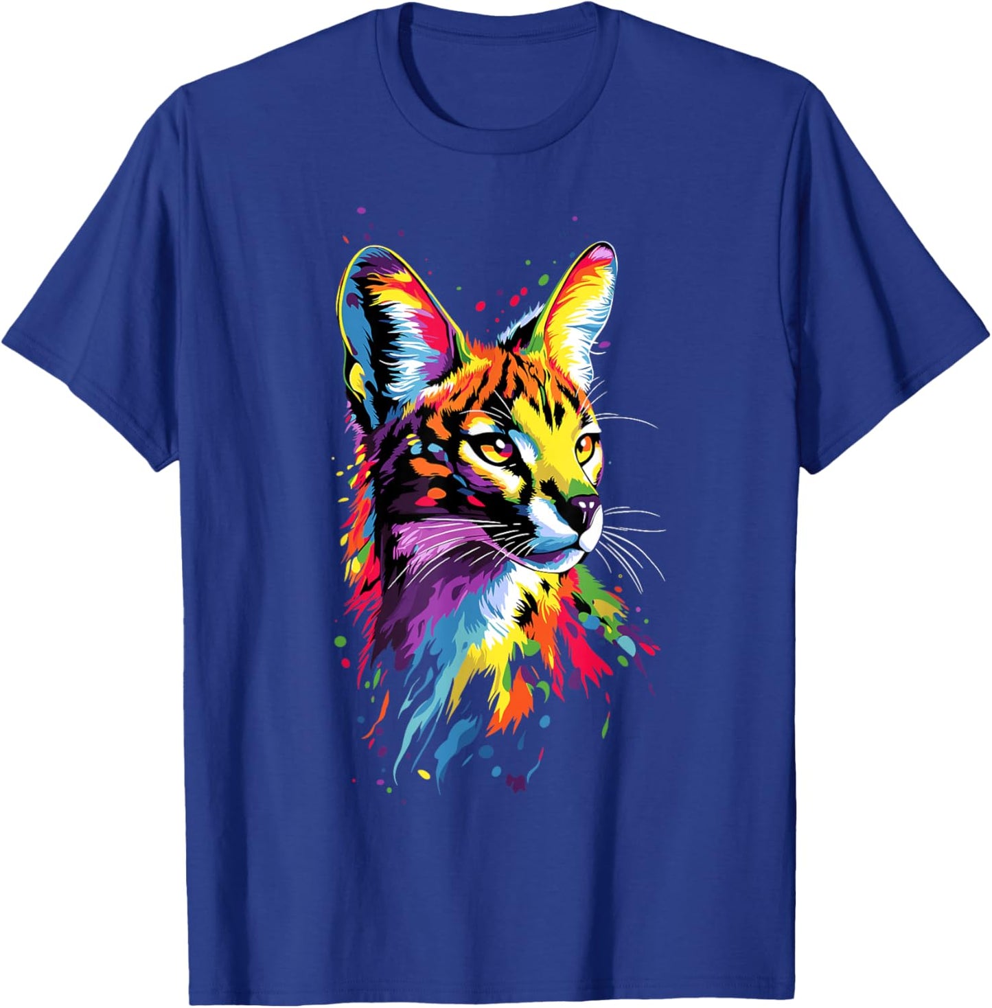 Serval Big Cat Africa Savannah Leopard Cat Cute Serval T-Shirt - T-Shirt | Royal