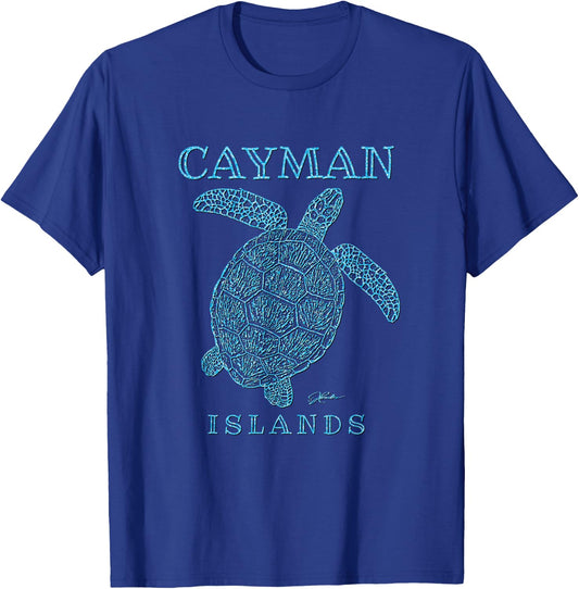JCombs: Cayman Islands, Sea Turtle T-Shirt - T-Shirt | Royal