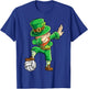 Dabbing Leprechaun Volleyball St Patricks Day Boys Girls Dab T-Shirt - T-Shirt | Royal