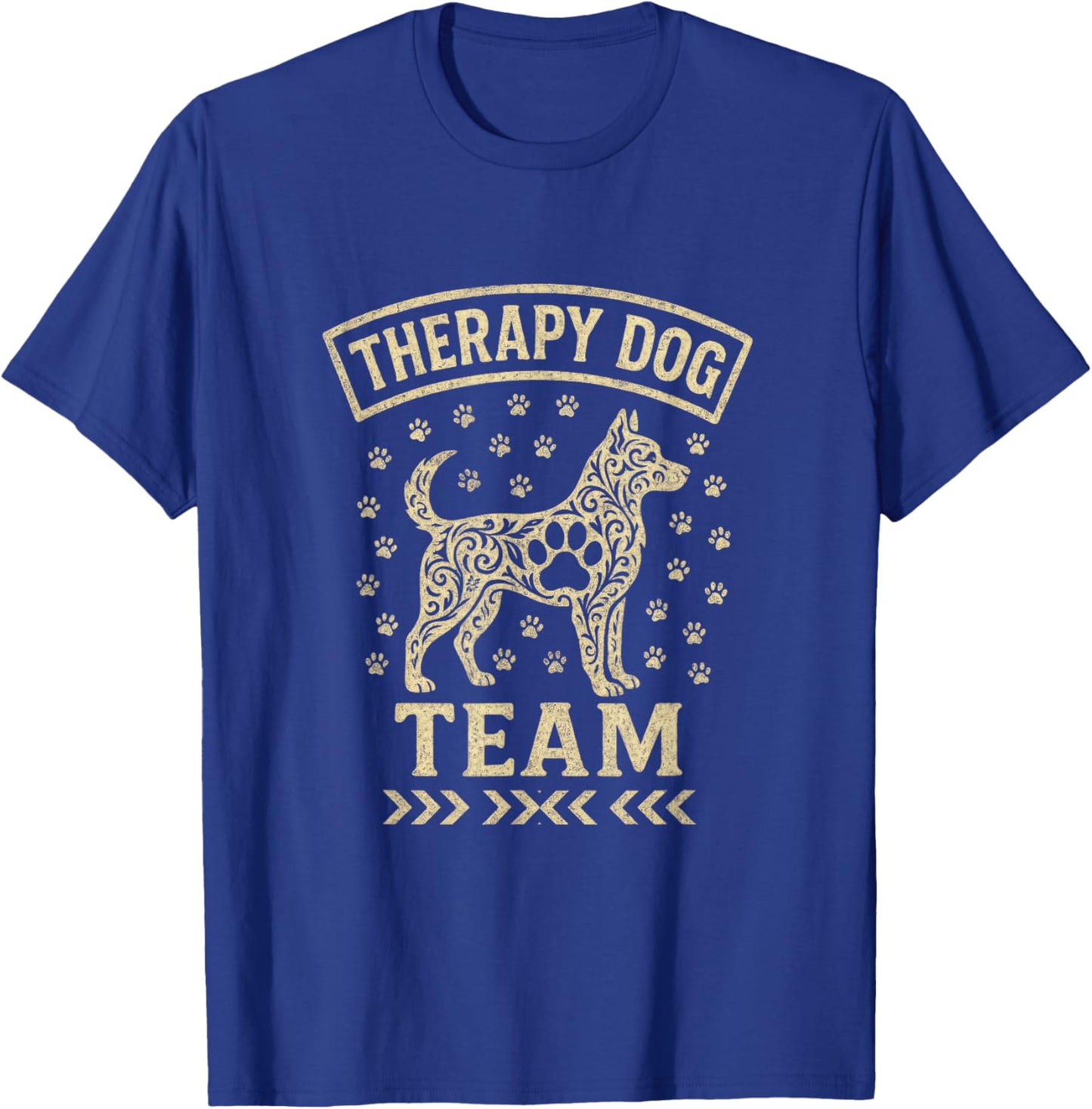 Therapy Dog Team - School Library Visits Trainer T-Shirt - T-Shirt | Royal
