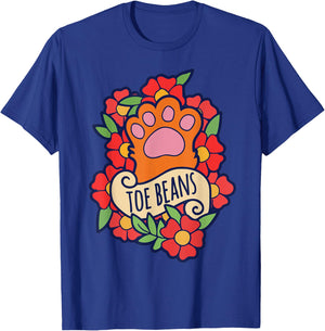 Toe Beans funny cat people gifts cat person T-Shirt - T-Shirt | Royal