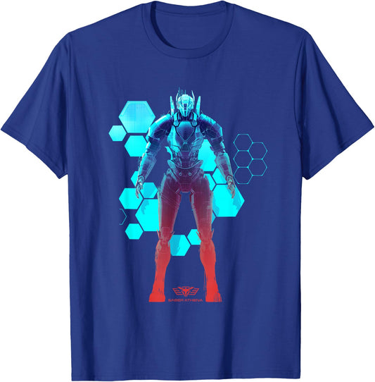 Saber Athena Blueprint T-Shirt - T-Shirt | Royal